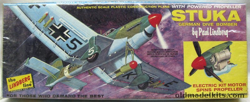 Lindberg 1/48 German Stuka Dive Bomber Motorized, 306M-100 plastic model kit